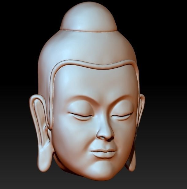 Budha Face 3D print model_1