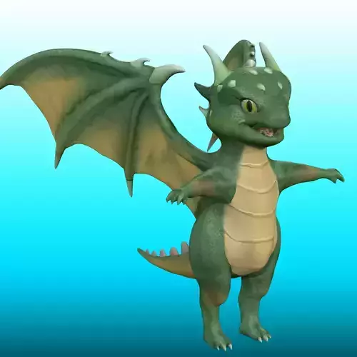 Cute Cartoon Dragon