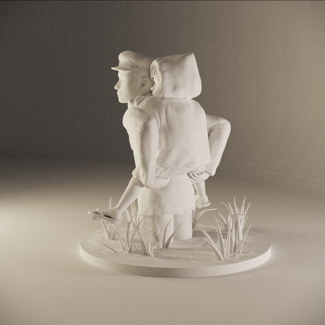  Grave of the Fireflies Seita and Setsuko figure 3D print model_3