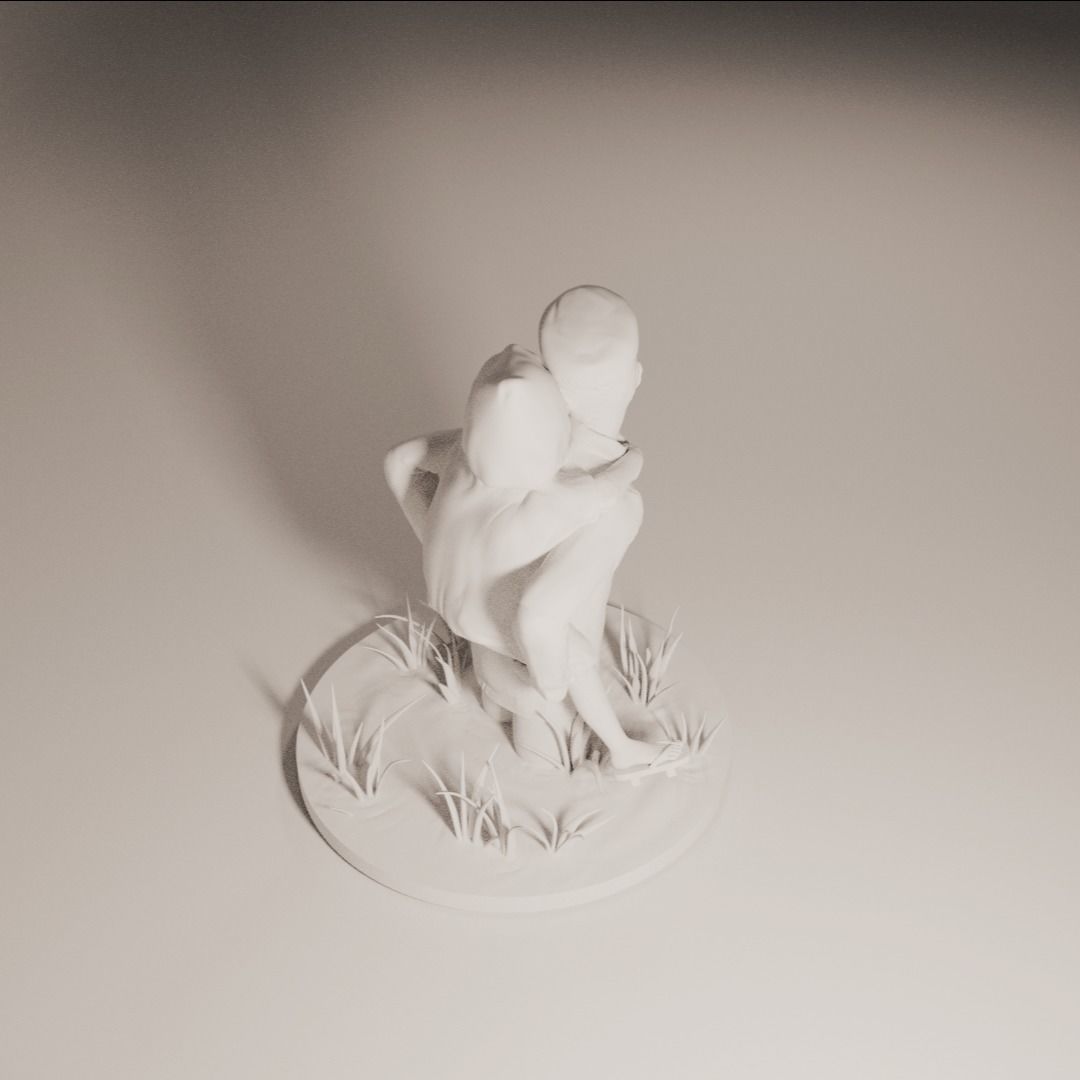  Grave of the Fireflies Seita and Setsuko figure 3D print model_4