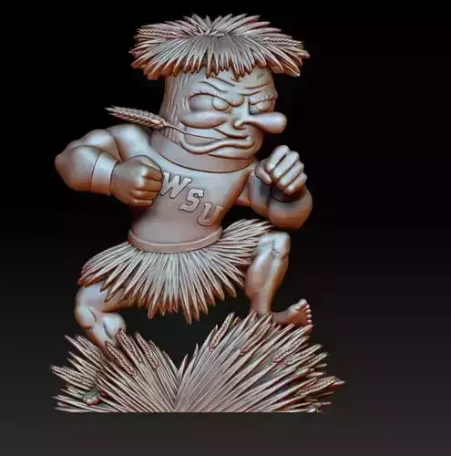 Wheat Man Pendant 3D print model