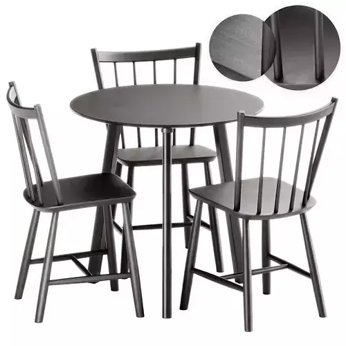 Copenhague Deux CPH 220 Table and J41 Chair by Hay