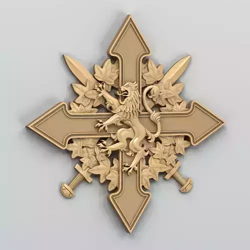 Coat of arms decorative 010 3D model