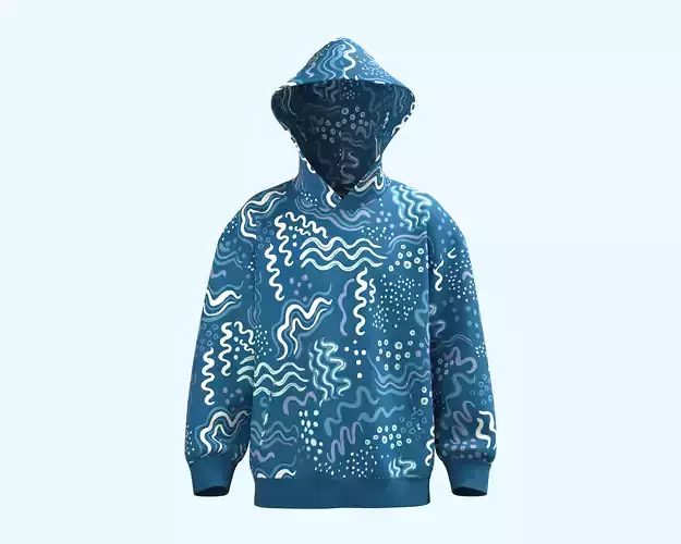 Mens Hoodie without cord-Shoreline