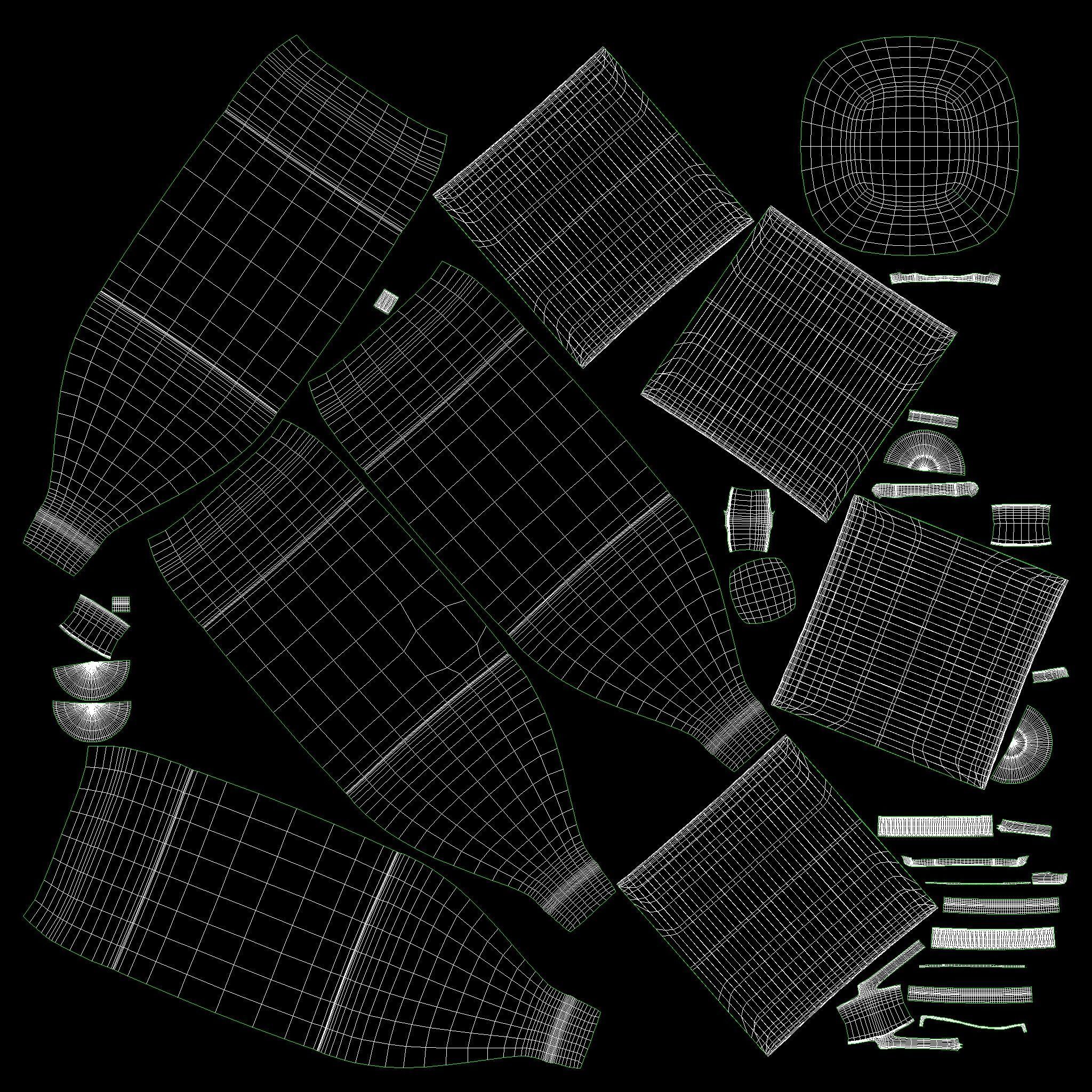 White-Blue-Plastic-Bottle Low-poly 3D model_9