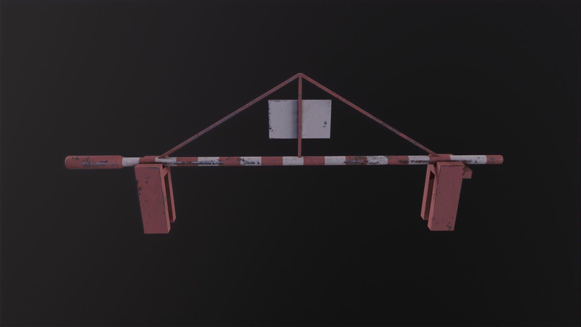 Road Barrier 3D Model Low-poly 3D model_5