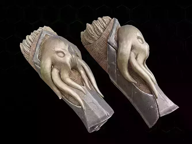 Bracer for film and game female armor