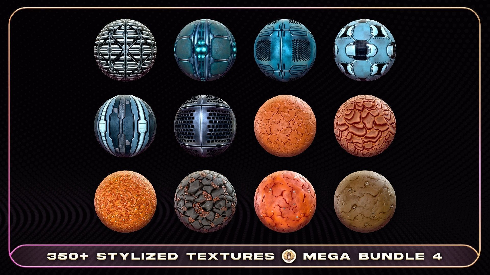 Texture 350 Stylized Textures - Mega Bundle 4 VR / AR / low-poly | CGTrader