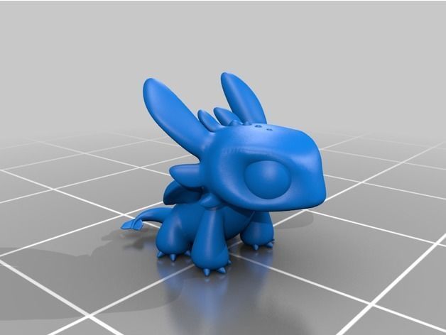 Toothless keychain Free 3D print model_1