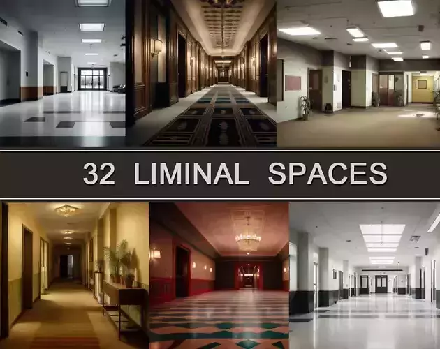 32 Liminal Spaces Backdrops Texture
