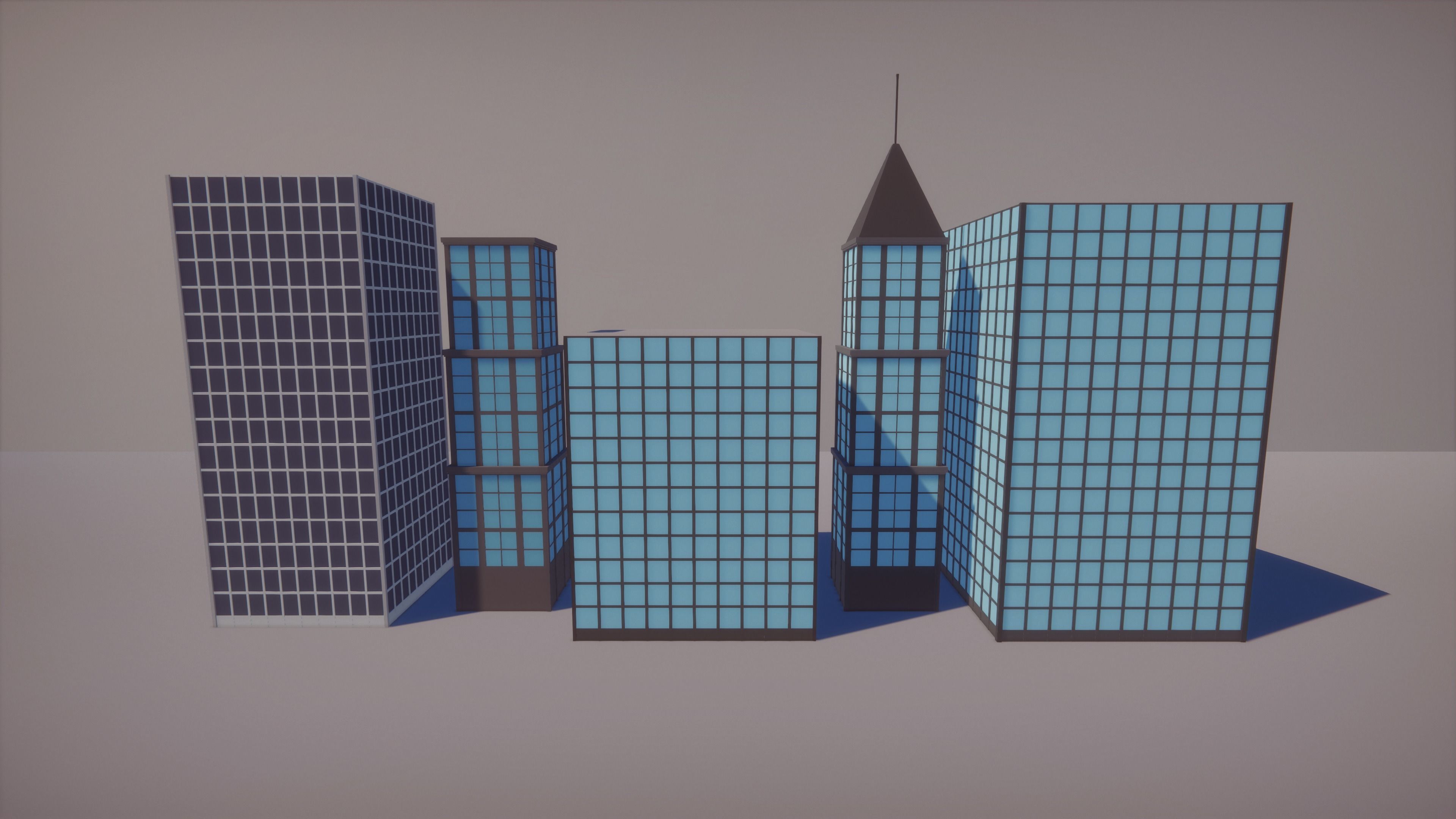 Low Poly FPS Map Vol6 - Construction Shooter Map Low-poly 3D model_10