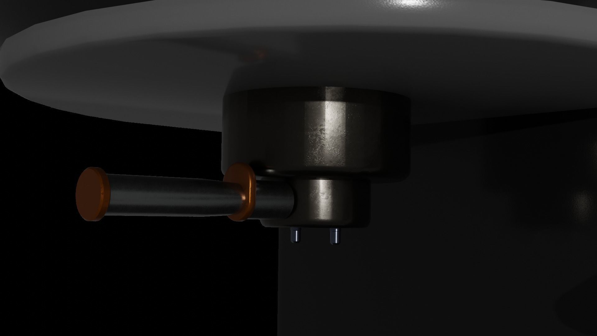Simple Espresso Machine with 5 coloured pods 3D model_3