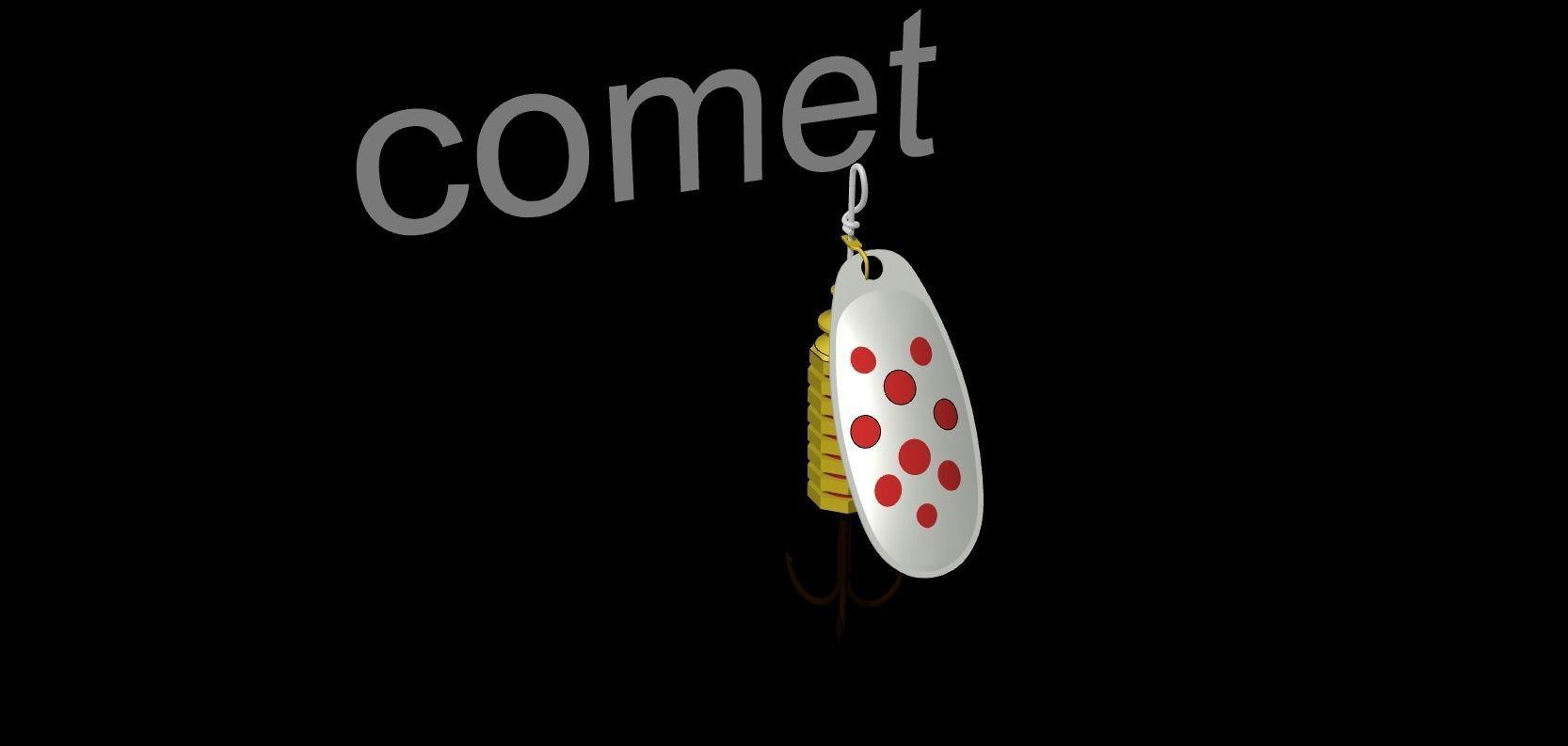 3d spinner fishing 3D model_7