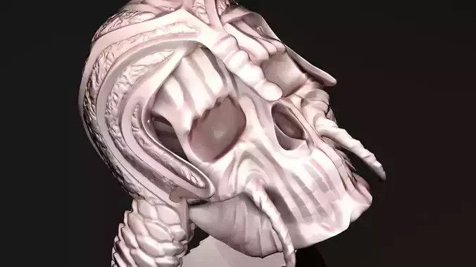 Skeleton Skull Ring Metal Light Cad