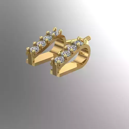 Diamond Stone Bail 3D print model