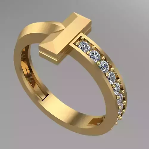 Diamond Ring Jewellery for Women 3D print model