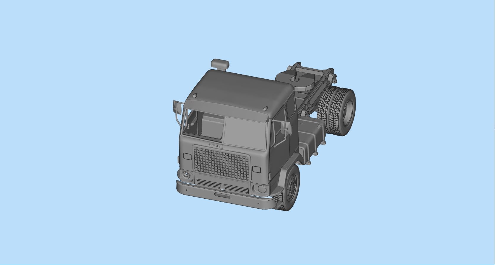 STL printable the Swedish F88 F89 series of heavy duty trucks  3D print model_10