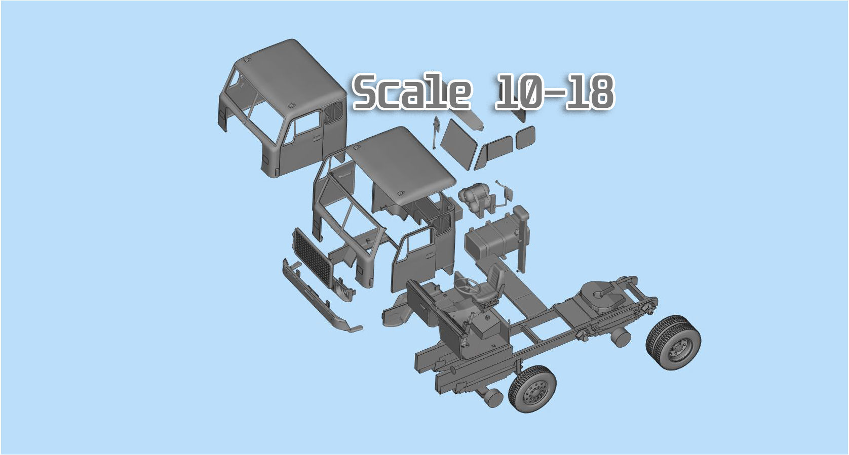 STL printable the Swedish F88 F89 series of heavy duty trucks  3D print model_2
