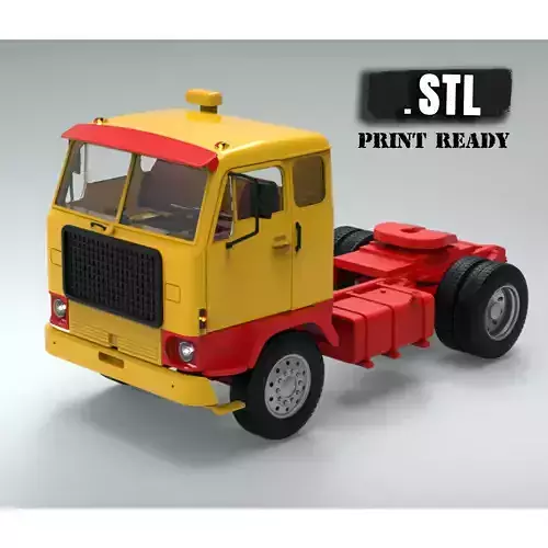 STL printable the Swedish F88 F89 series of heavy duty trucks  3D print model