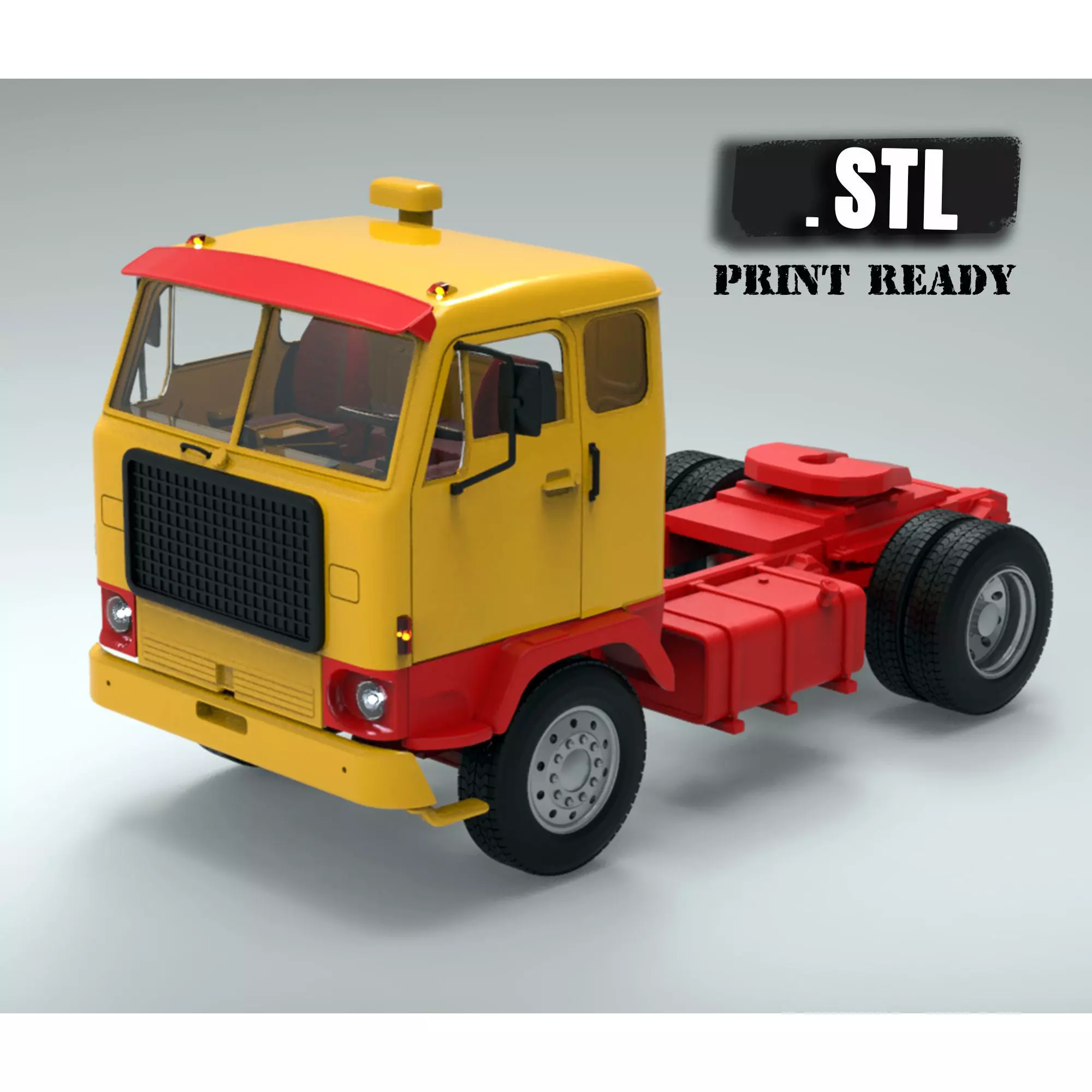 STL printable the Swedish F88 F89 series of heavy duty trucks  3D print model_0