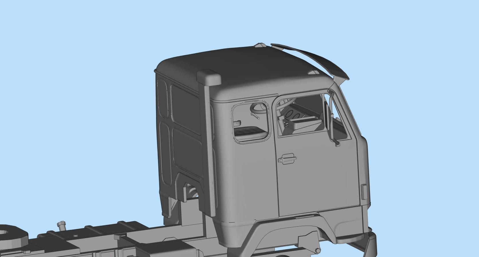 STL printable the Swedish F88 F89 series of heavy duty trucks  3D print model_8