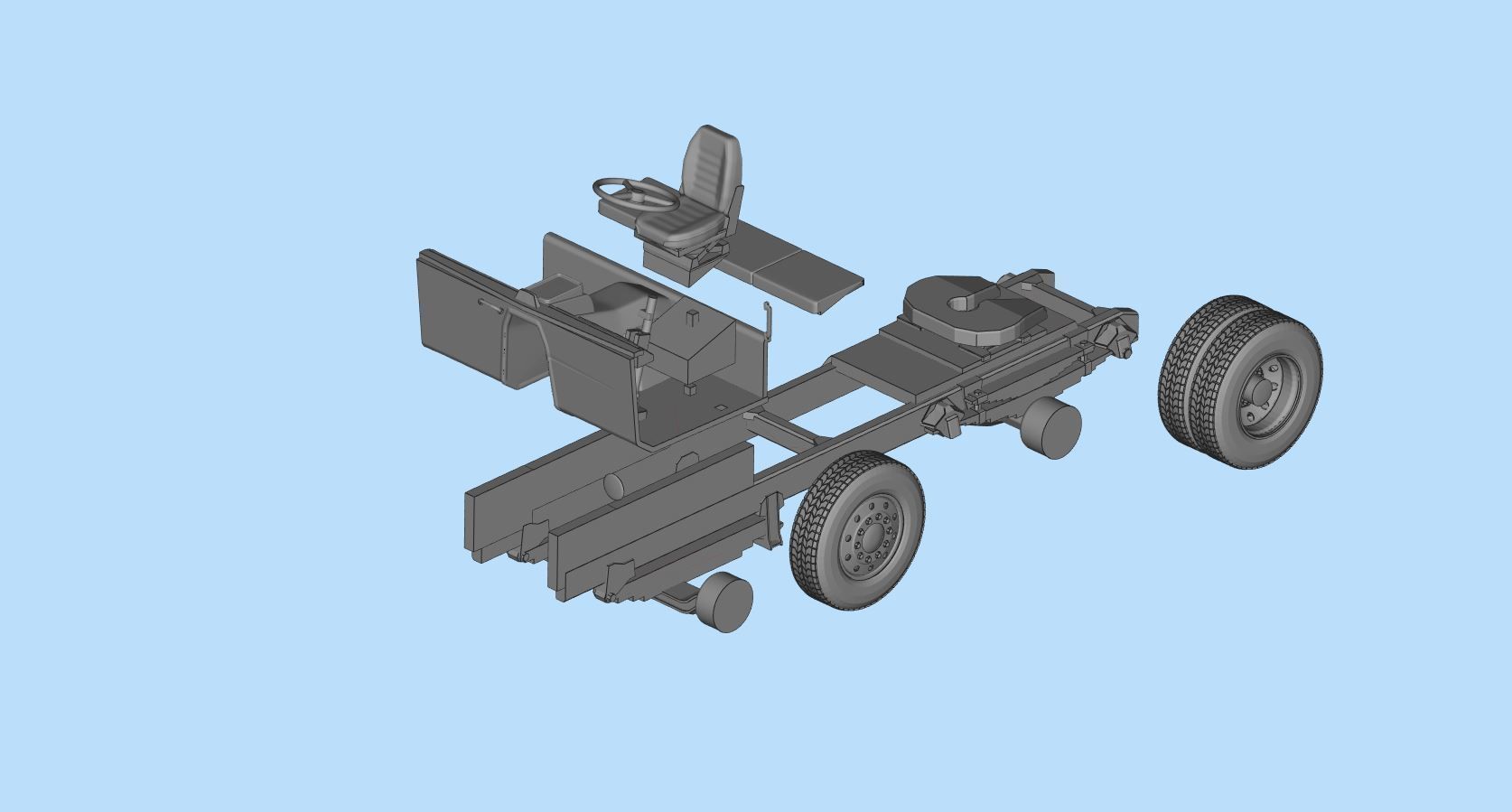 STL printable the Swedish F88 F89 series of heavy duty trucks  3D print model_20