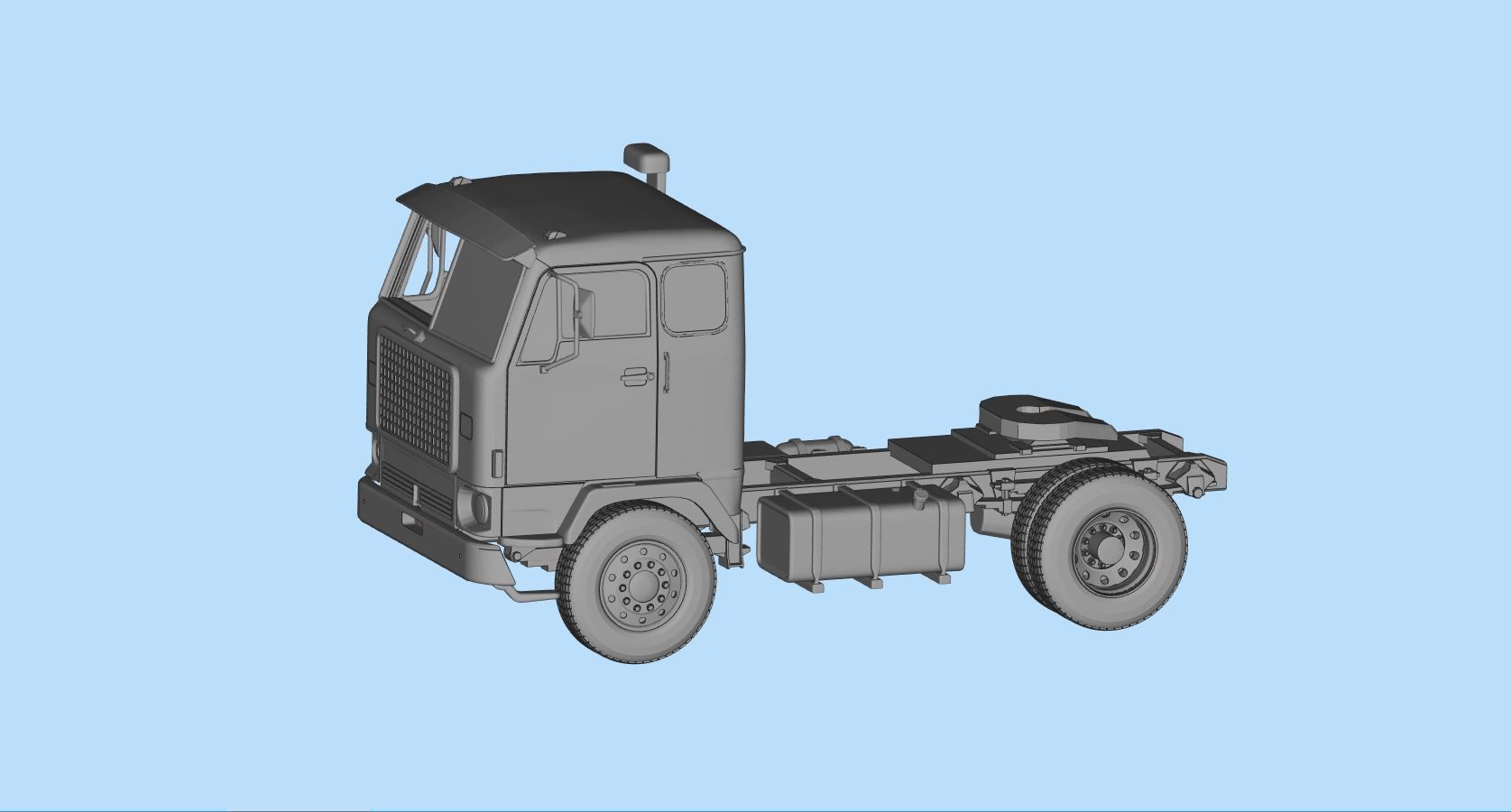 STL printable the Swedish F88 F89 series of heavy duty trucks  3D print model_15
