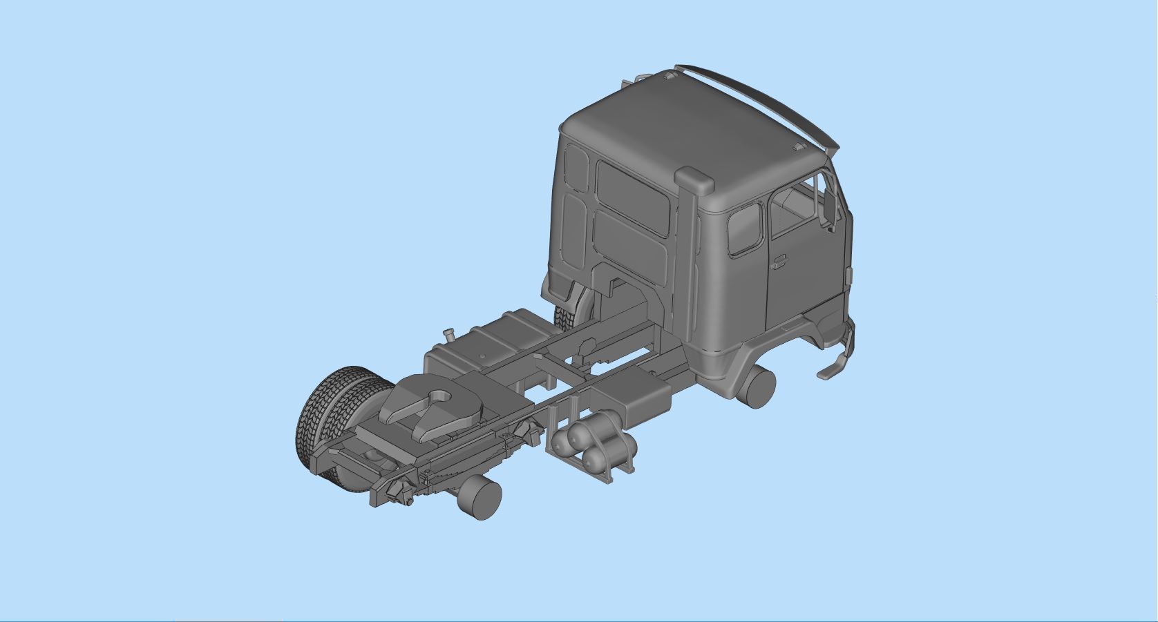 STL printable the Swedish F88 F89 series of heavy duty trucks  3D print model_17