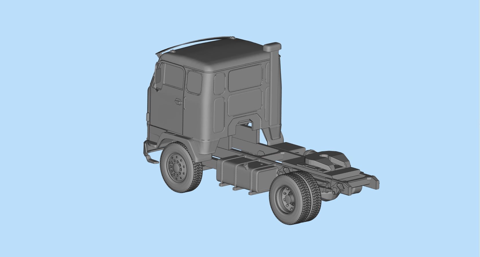 STL printable the Swedish F88 F89 series of heavy duty trucks  3D print model_16