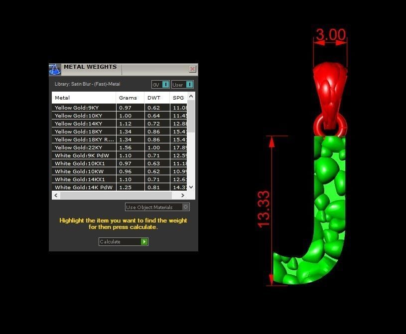 J LETTER Alphabet ROCKS PENDANT 3D print model 3D print model_1