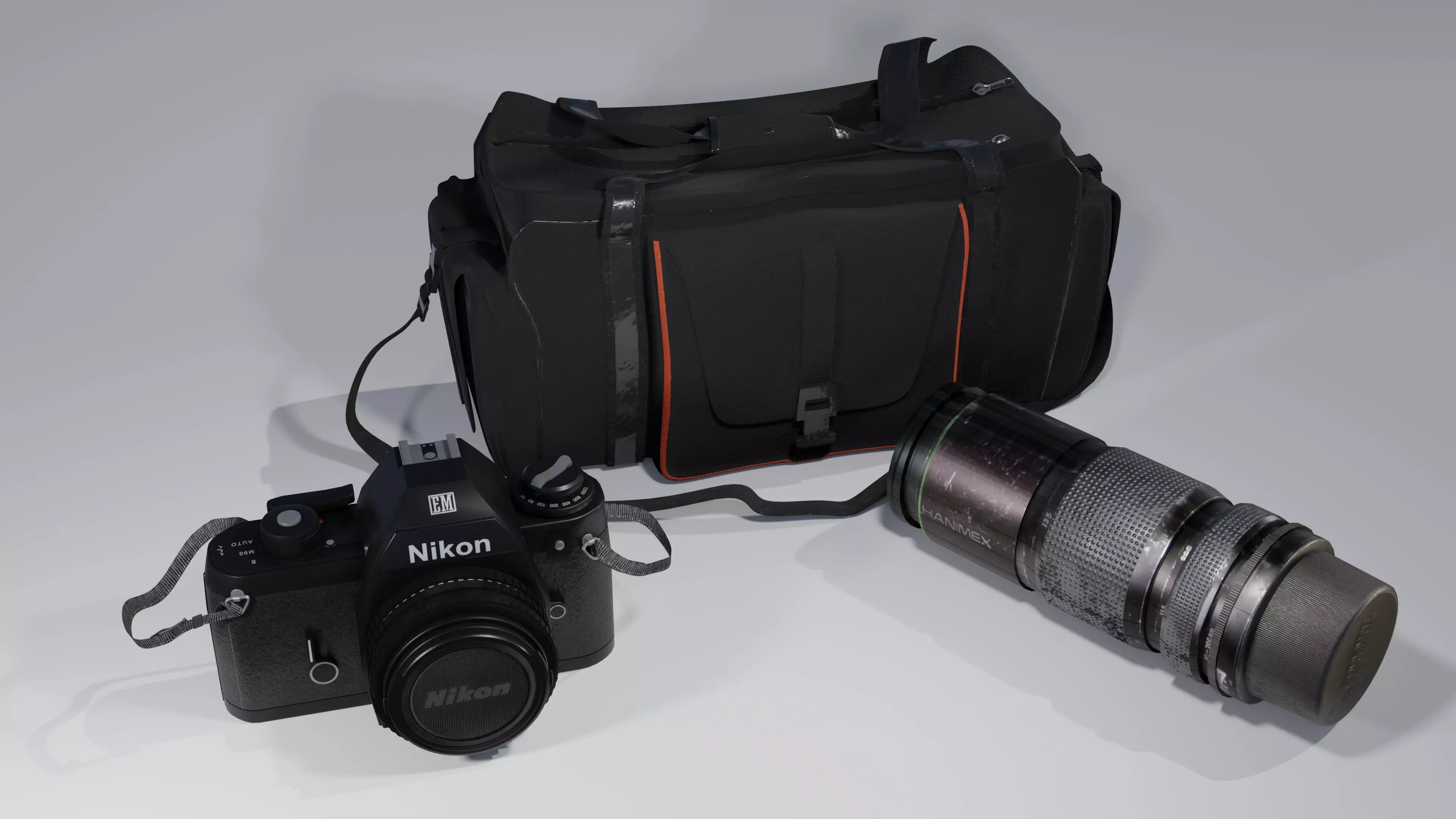 Nikon EM Low-poly 3D model