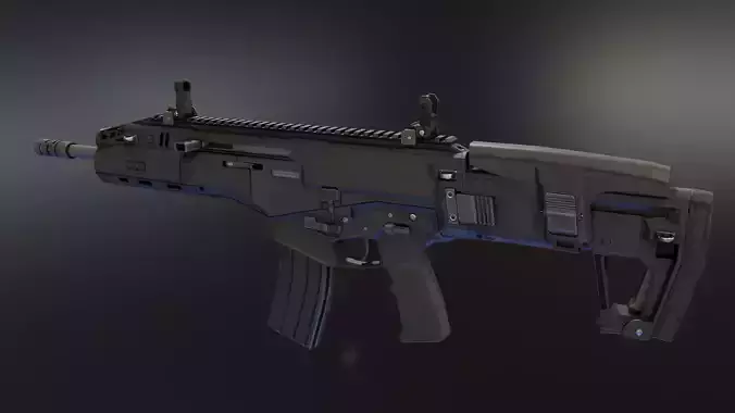 IWI Carmel Rifle Low-poly 3D model