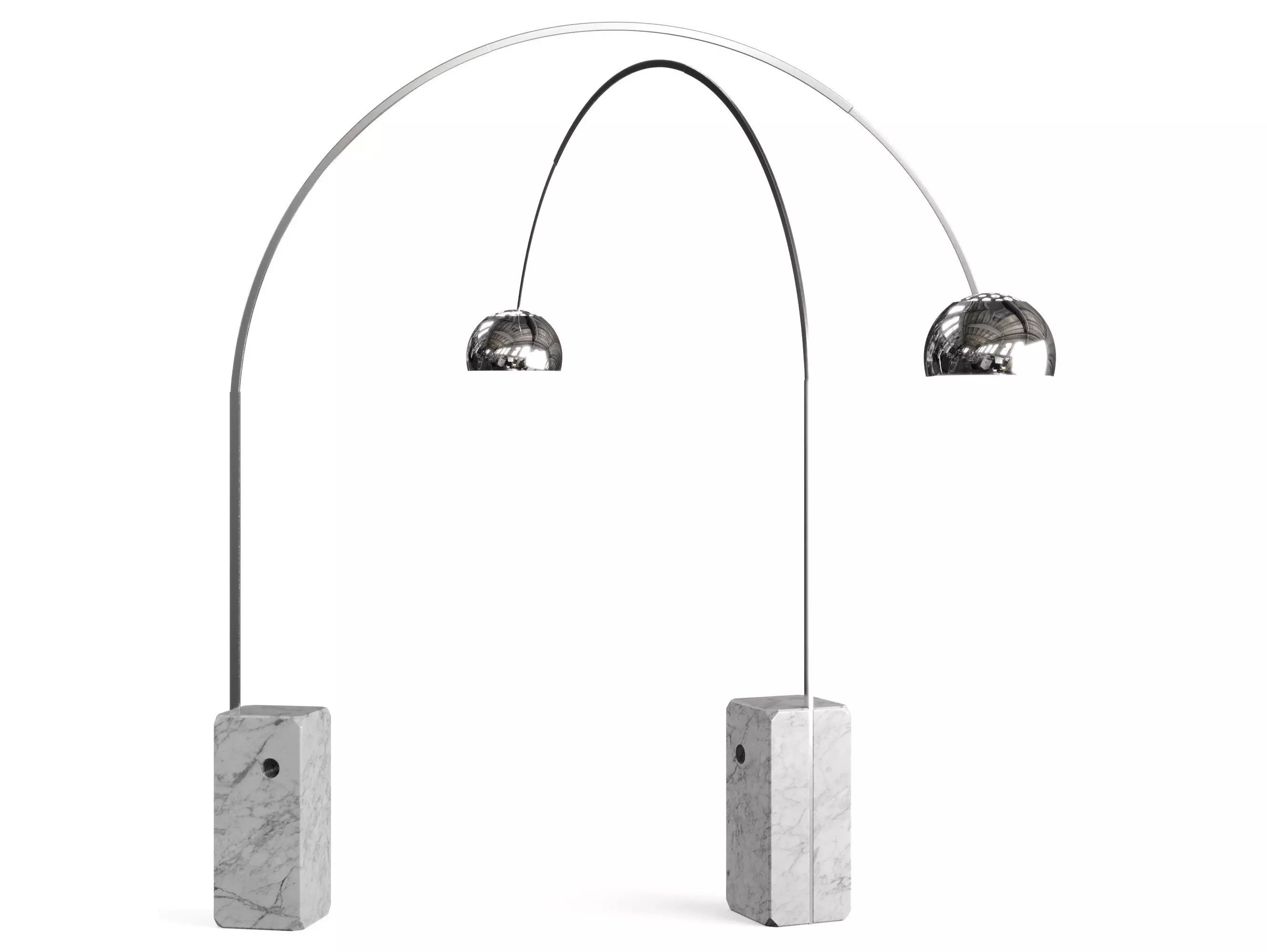 Arco LED floor lamp by Flos 3D model_0