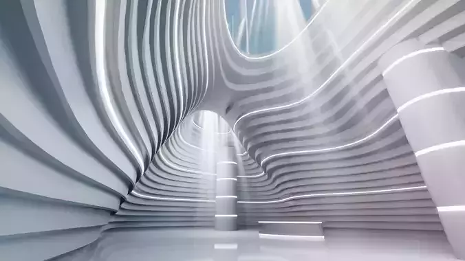 Sci-fi Interiors Set model 3D model