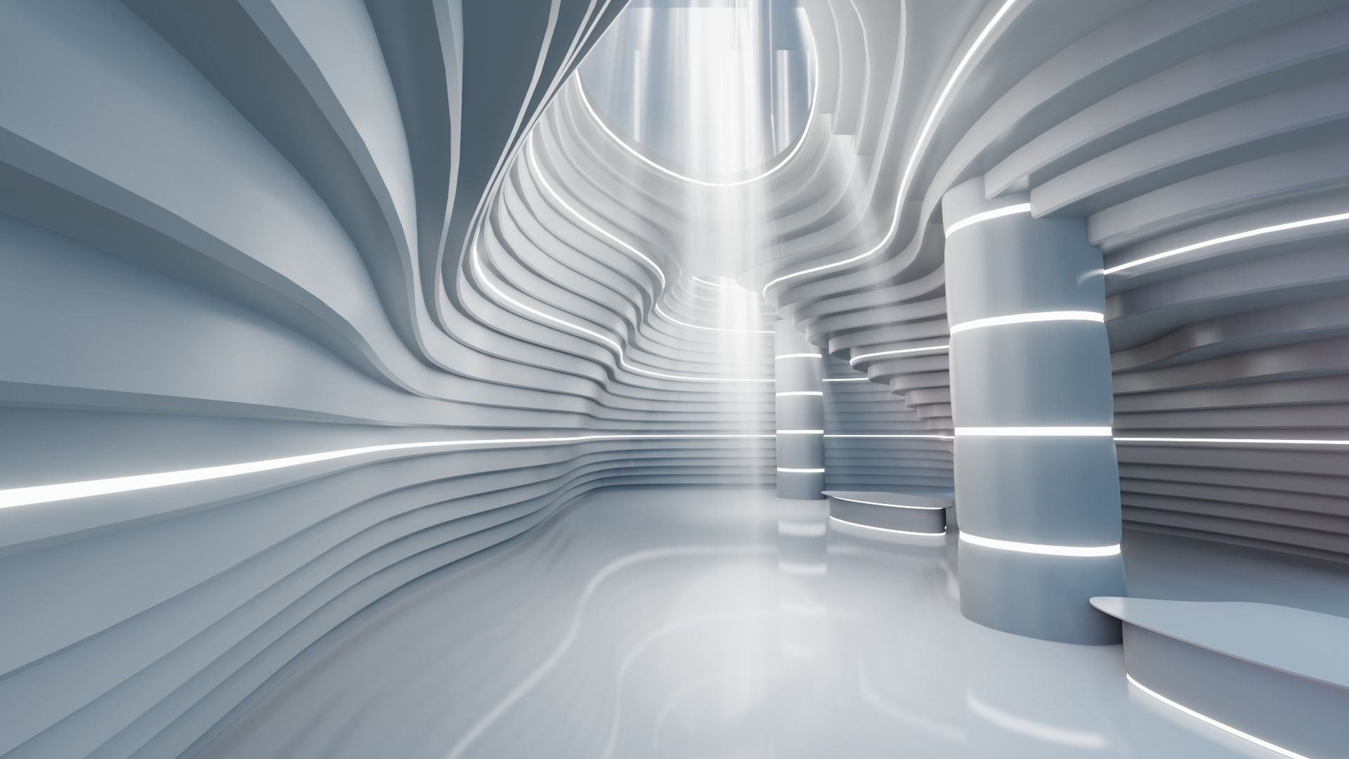 Sci-fi Interiors Set model 3D model_1