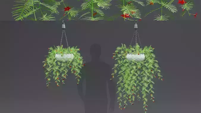 3d Hang Flower Pot 3D model
