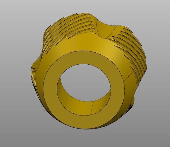 Hand Grip Nut 3D print model_6