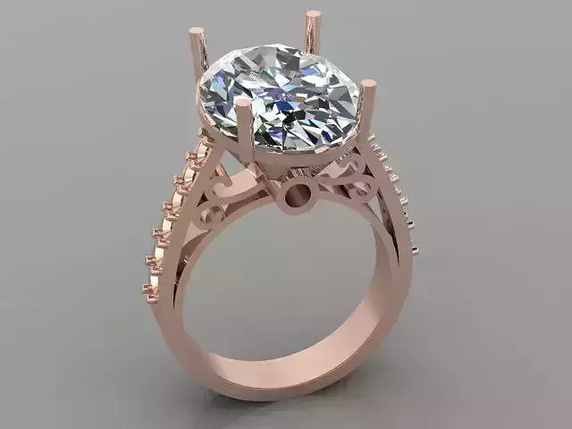 Wedding Engagement Women Ring 3D print model