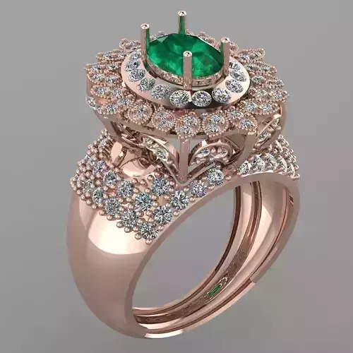 Wedding Engagement Women Ring 3D print model