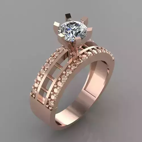 Wedding Engagement Women Ring 3D print model
