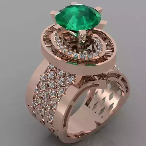 Wedding Engagement Women Ring 3D print model