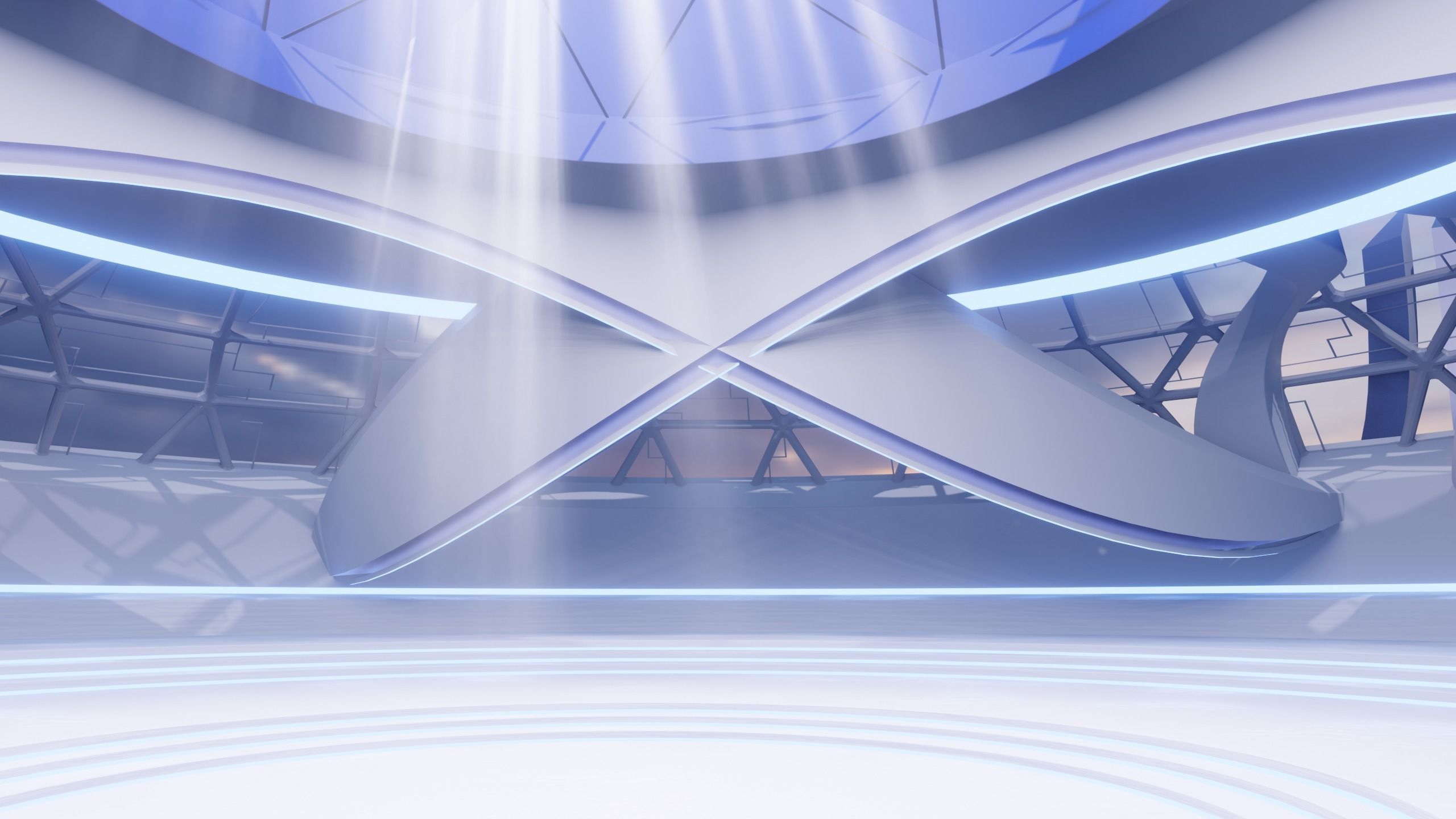 Futuristic Exbition Exterior 3D model_4