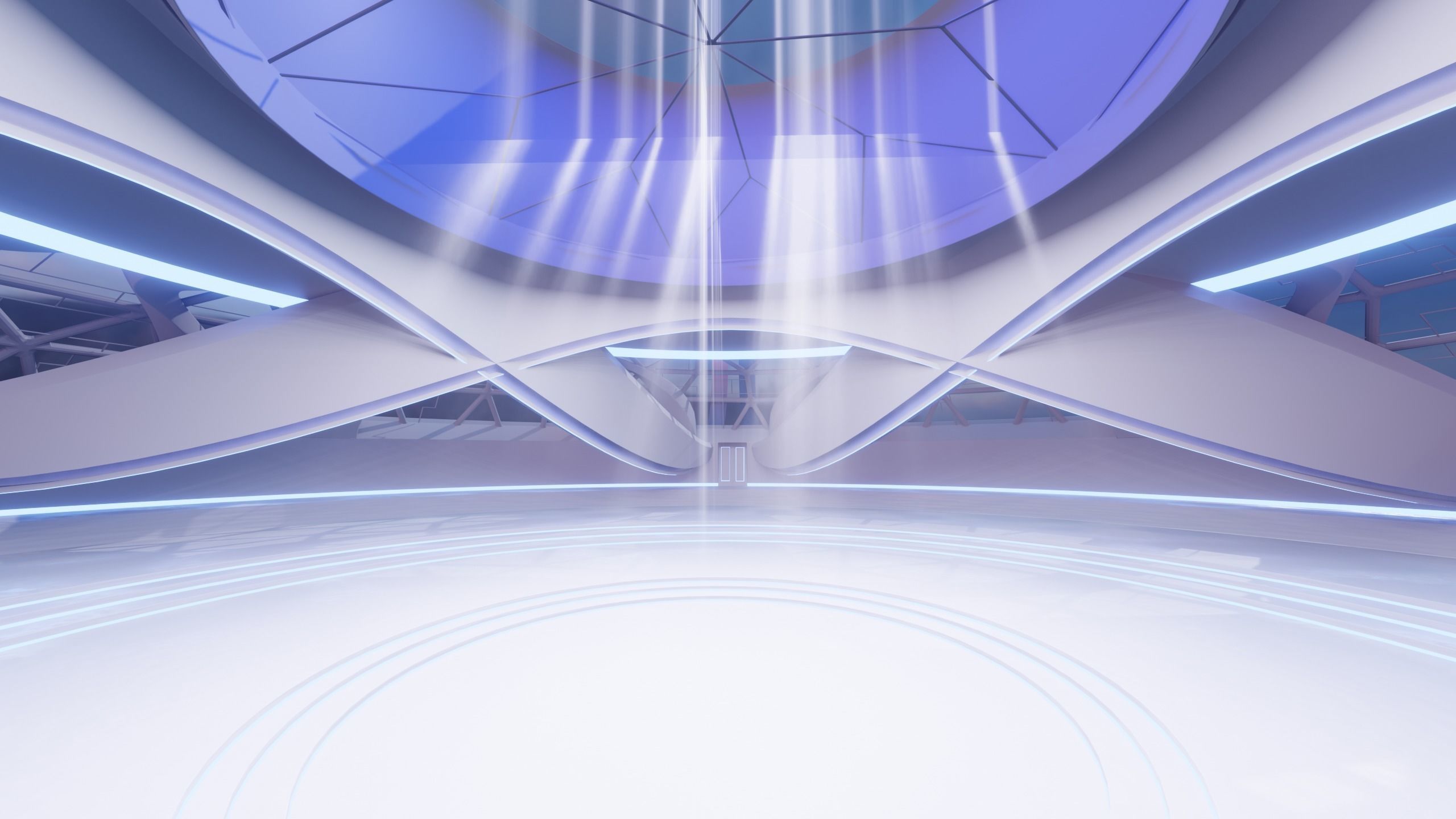 Futuristic Exbition Exterior 3D model_5