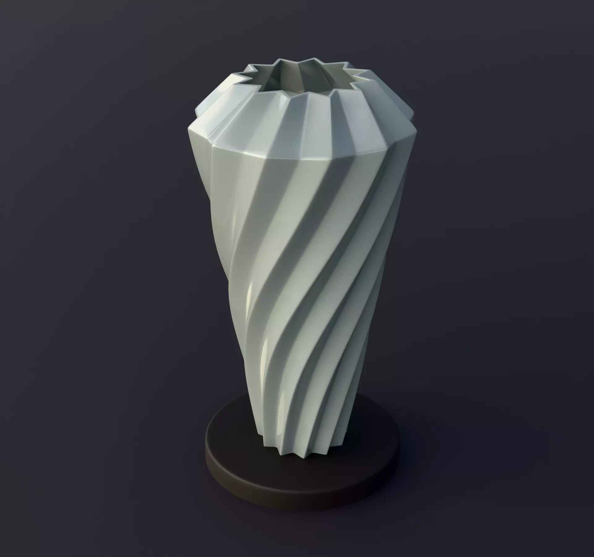 5 Printable Vases  3D print model_4