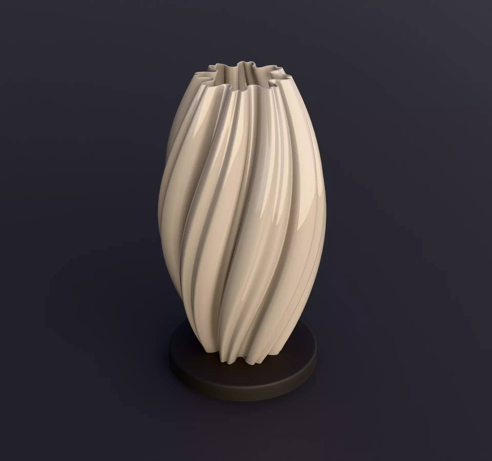5 Printable Vases  3D print model_2