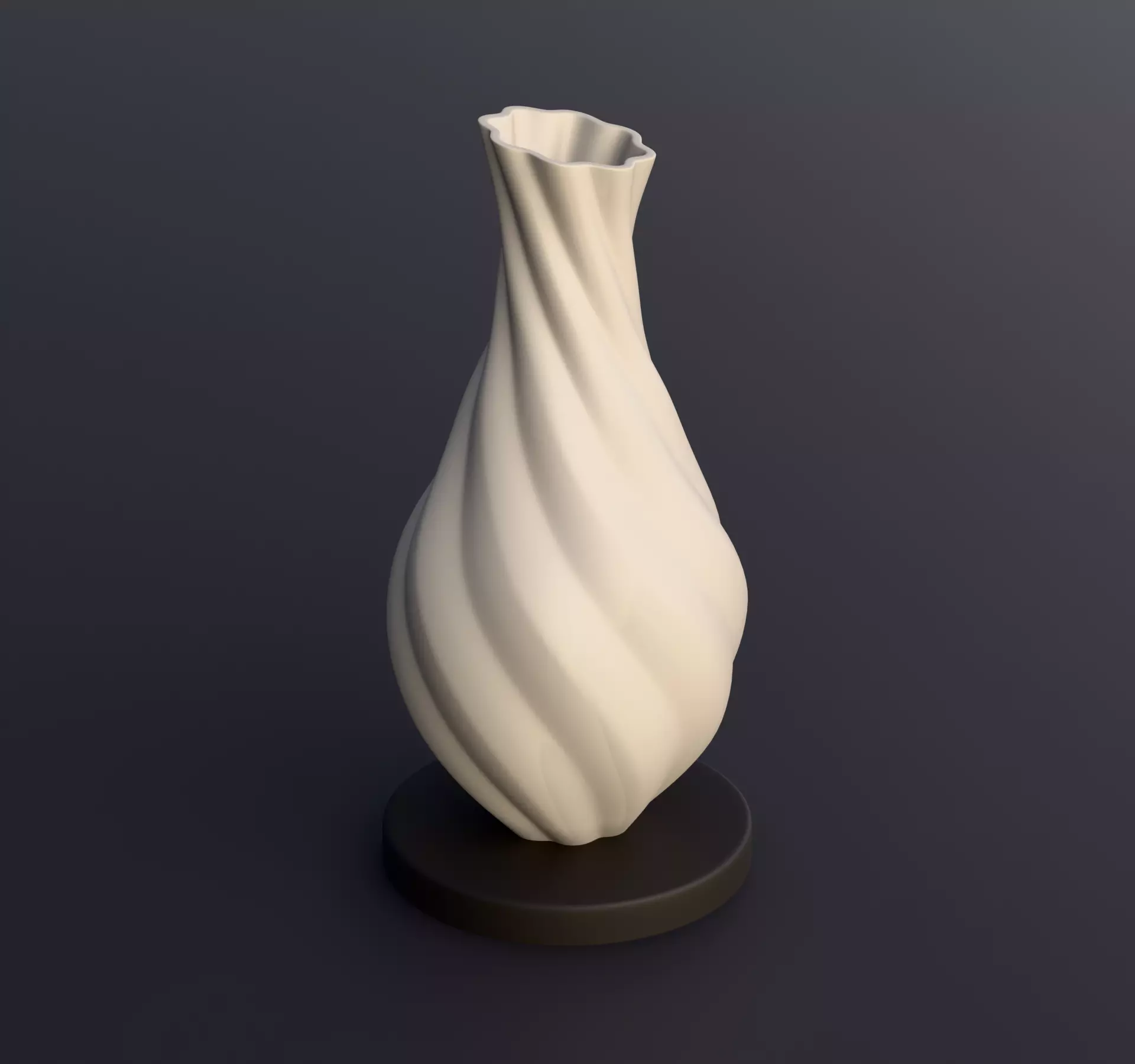 5 Printable Vases  3D print model_1