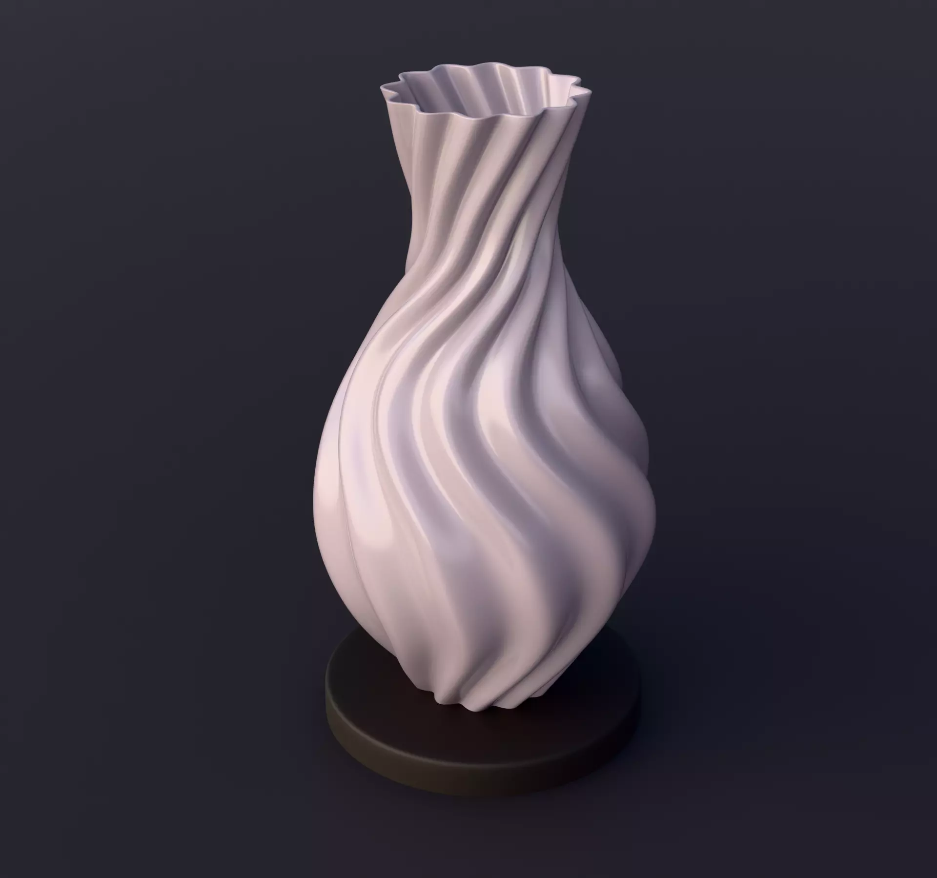 5 Printable Vases  3D print model_5