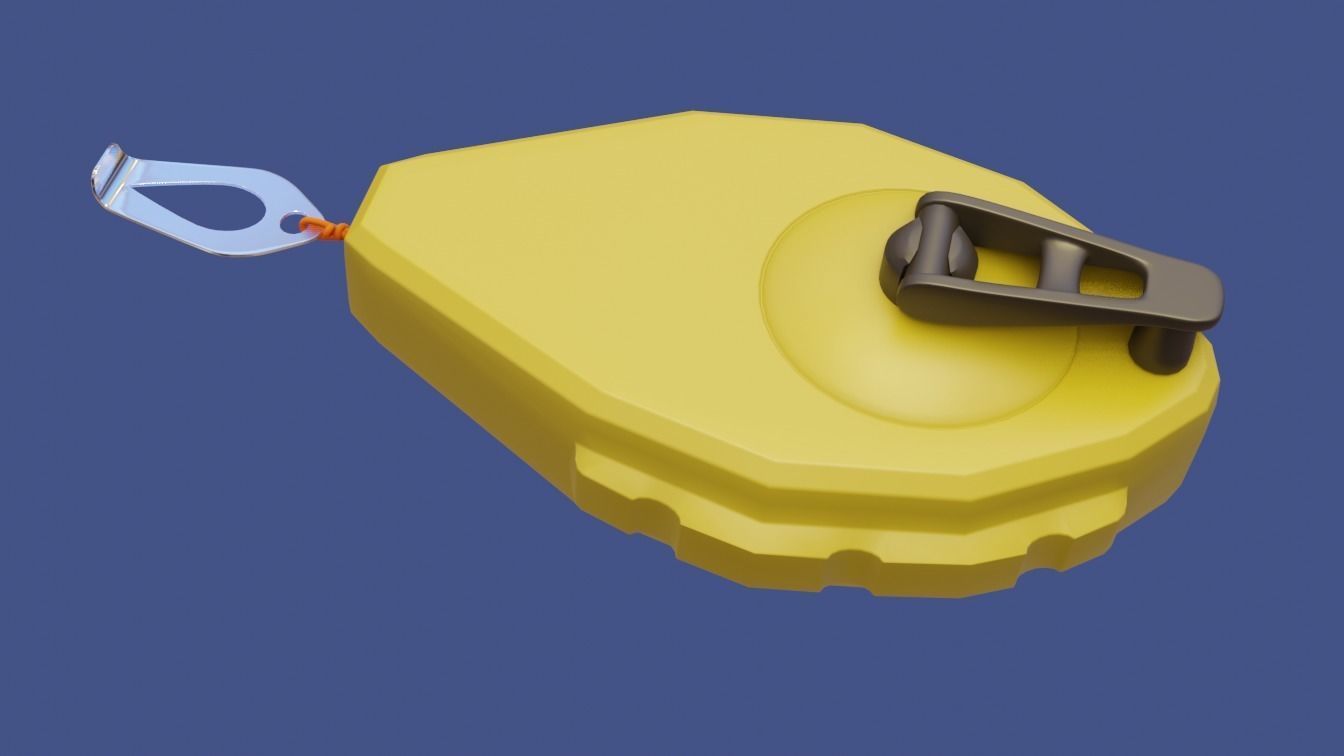 Chalk Line 3D model_5