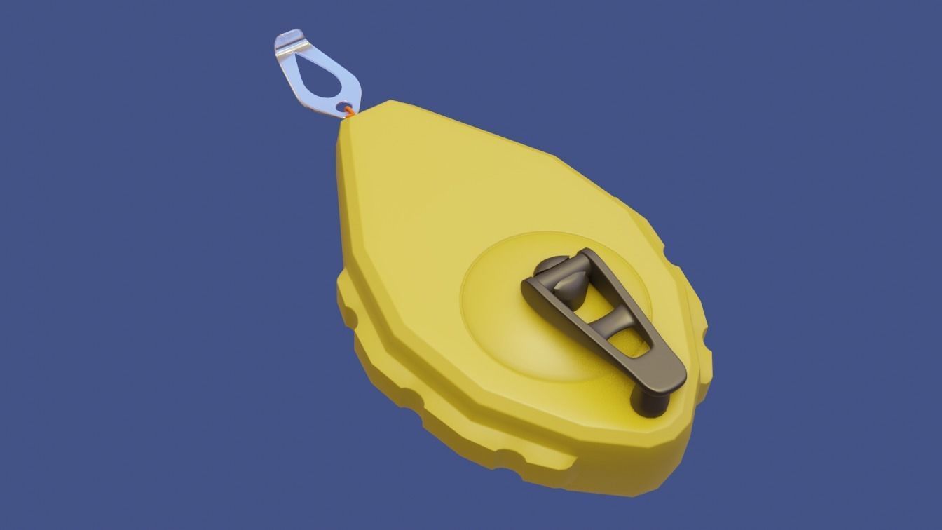 Chalk Line 3D model_4