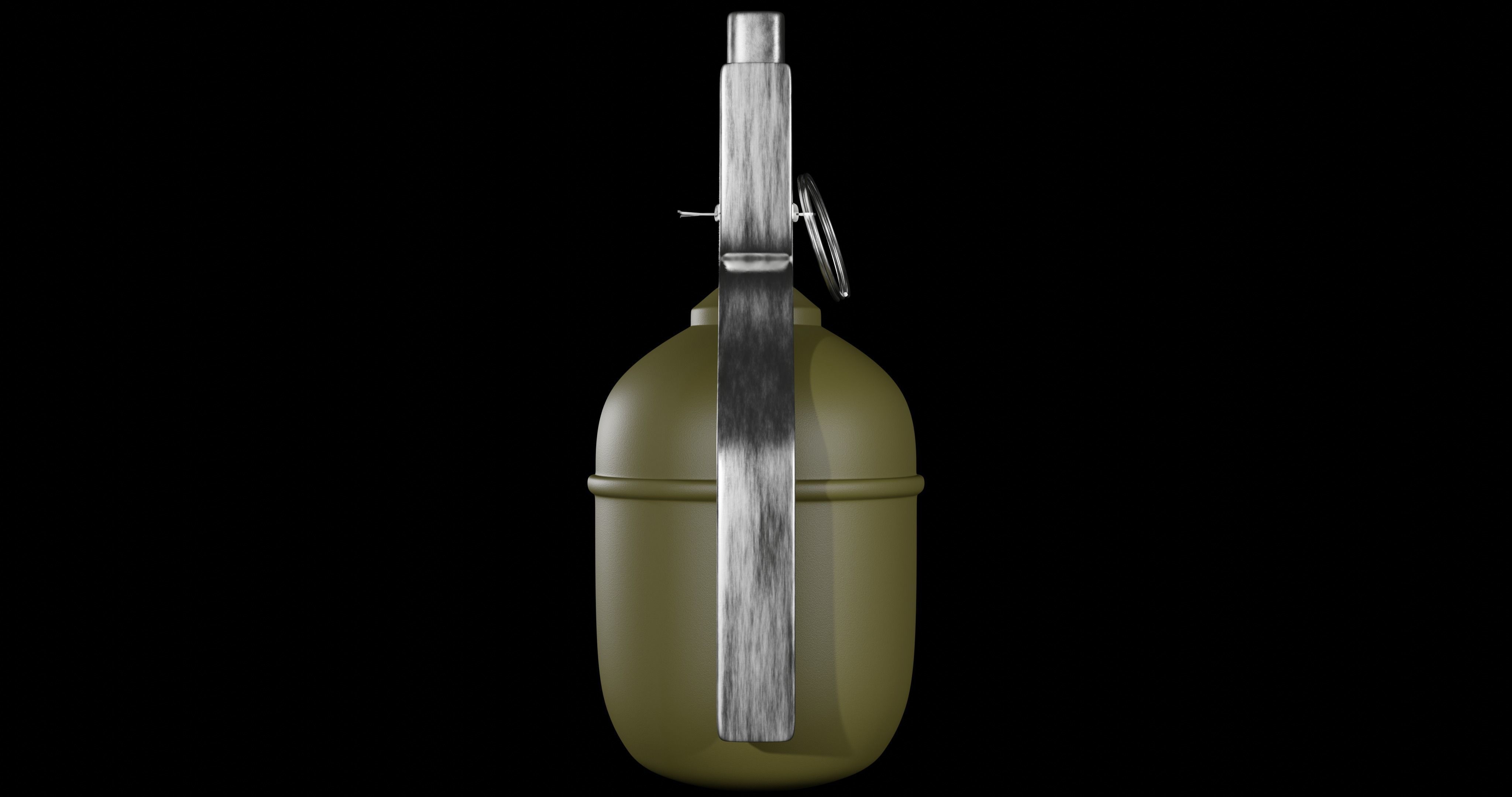 RGD-5 Grenade - made in Blender Low-poly 3D model_3